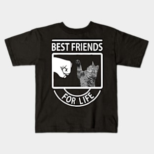 Cat best friend for life Kids T-Shirt